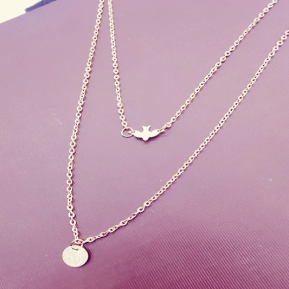 New Double Layered Dove Necklace - Picture 2 of 4